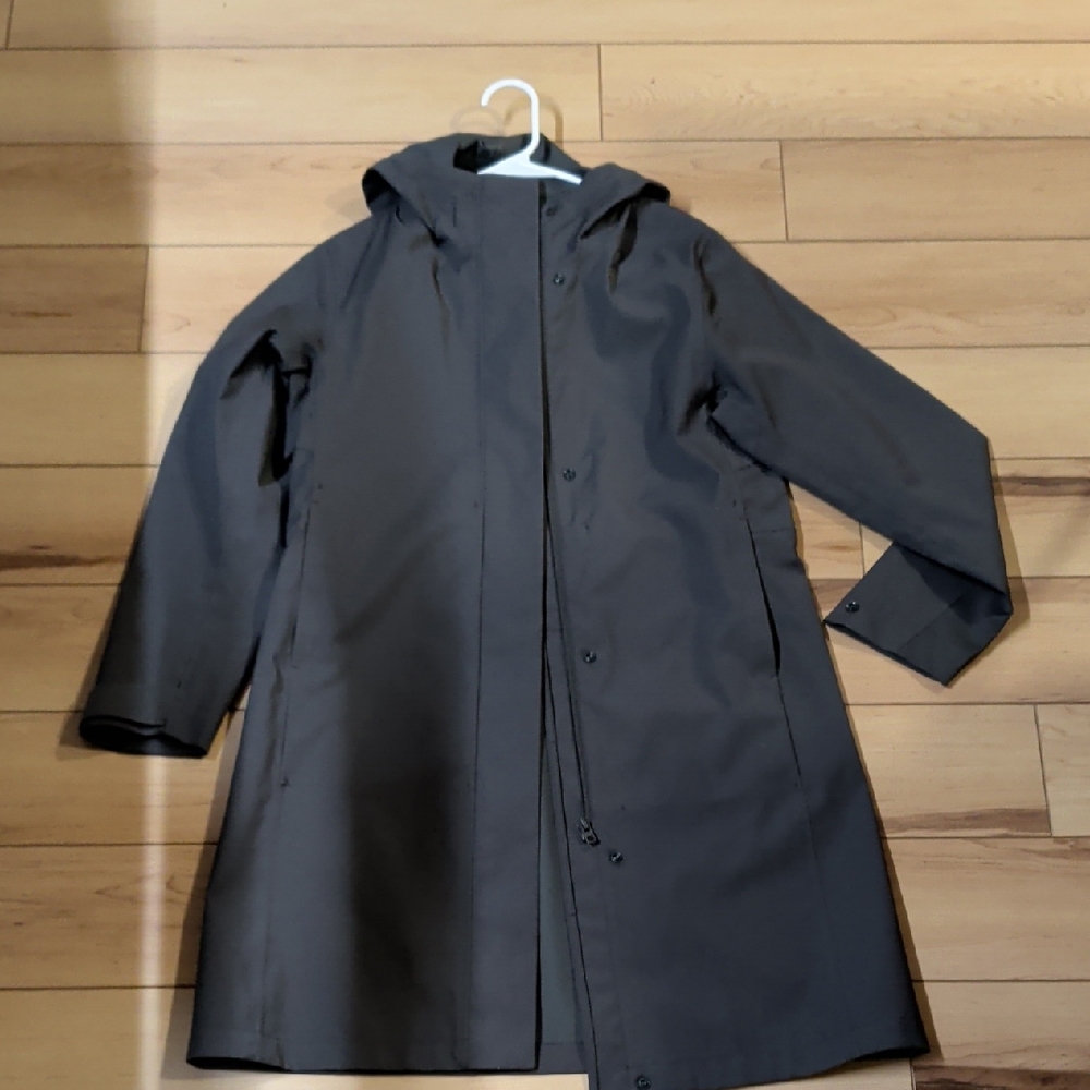 Uniqlo Dark Gray Hooded Raincoat